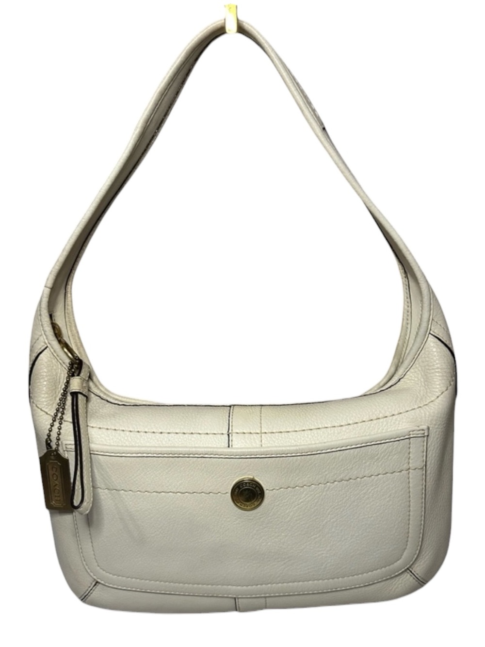 Coach Y2K Ergo Hobo Shoulder Bag in Ivory Pebbled Leather 2007 - EUC